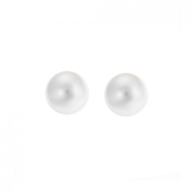 Σκουλαρίκια SΕΝΖΑ ασήμι 925 με μαργαριτάρι 9mm - SSR1783