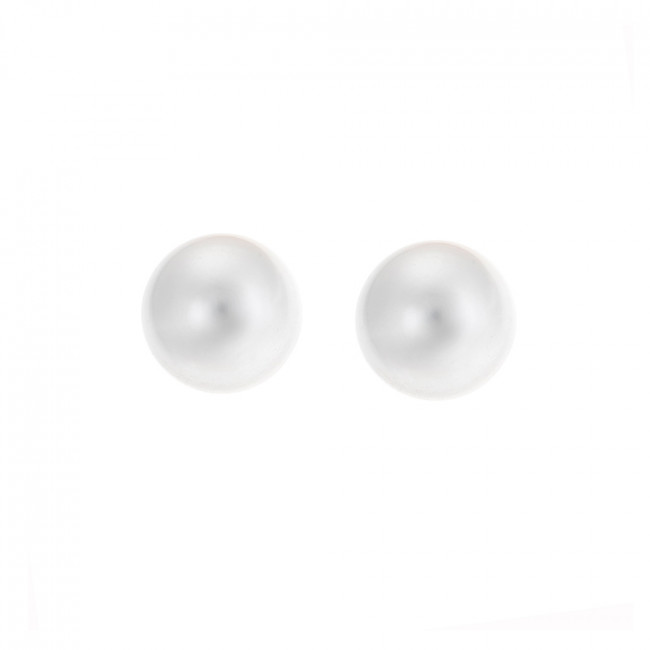 Σκουλαρίκια SΕΝΖΑ ασήμι 925 με μαργαριτάρι 9mm - SSR1784SS