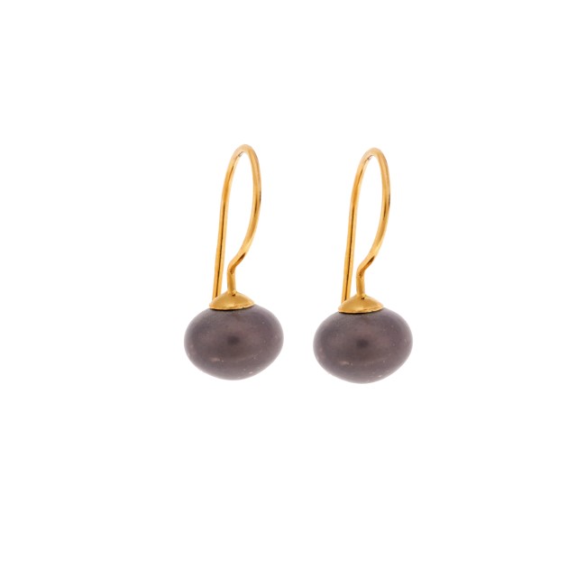 Σκουλαρίκια Senza Silver 925 Gold Black - SSR1798-1GB