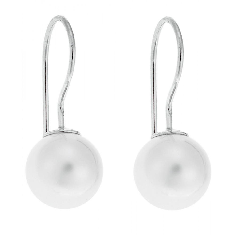 Σκουλαρίκια SENZA ασήμι 925 με μαργαριτάρι - SSR1798-1SR