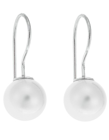 Σκουλαρίκια SENZA ασήμι 925 με μαργαριτάρι - SSR1798-1SR