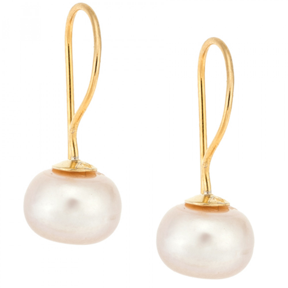 Σκουλαρίκια Senza Silver 925 Gold Plated Pink - SSR1798-2GP