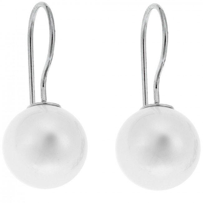 Σκουλαρίκια SENZA ασήμι 925 με μαργαριτάρι - SSR1798-2SR