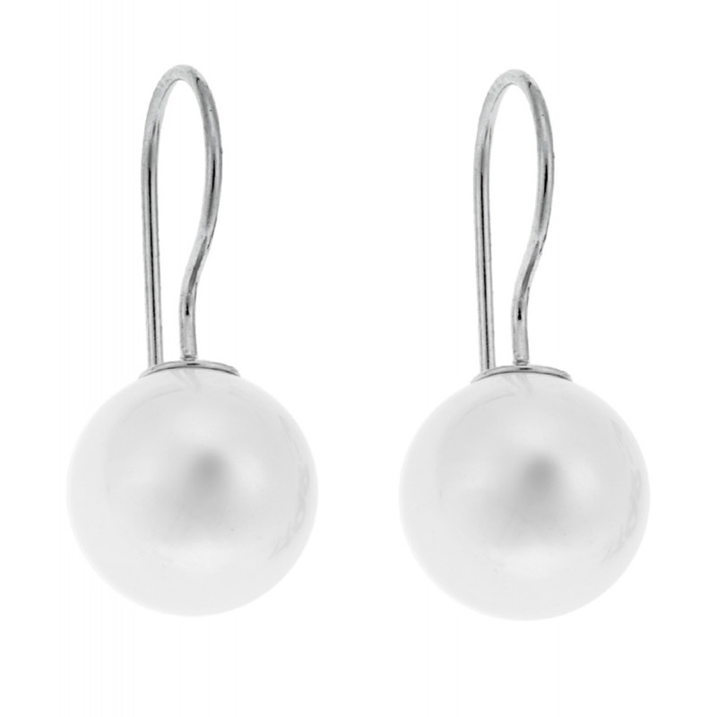 Σκουλαρίκια SENZA ασήμι 925 με μαργαριτάρι - SSR1798-2SR