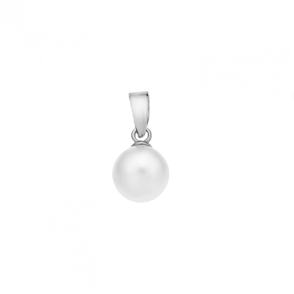 Μενταγιόν SENZA ασήμι 925 με μαργαριτάρι - SSR1800