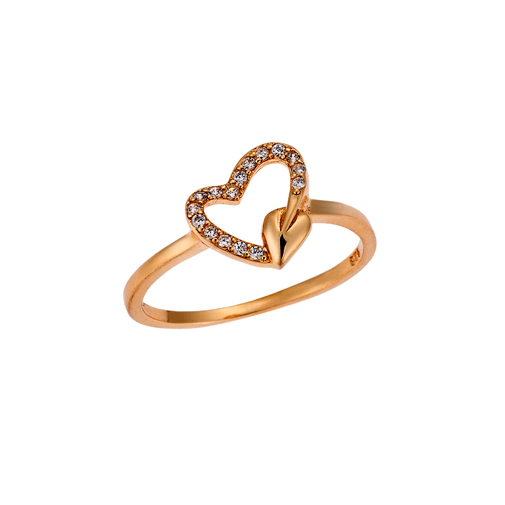 Δαχτυλίδι Senza Silver 925 Gold Plated - SSR1930GD