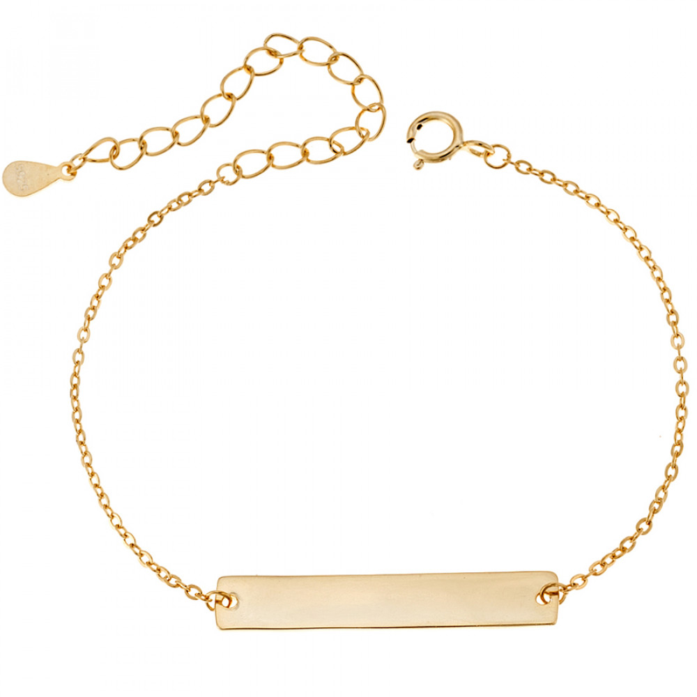 Βραχιόλι SENZA Silver 925 Gold Plated - SSR1967GD