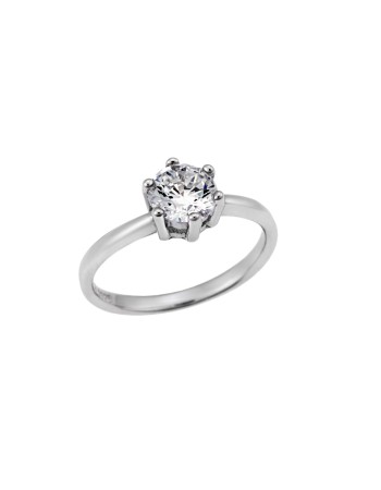 Δαχτυλίδι Μονόπετρο Senza Silver 925 - SSR2222