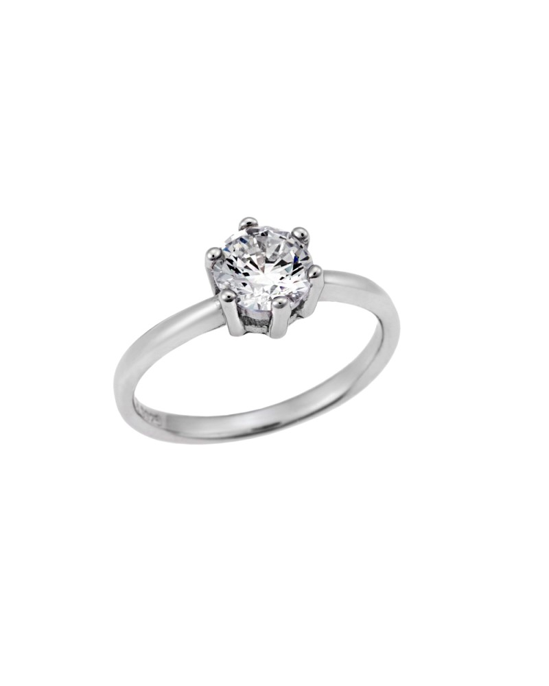 Δαχτυλίδι Μονόπετρο Senza Silver 925 - SSR2222