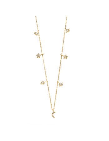 Κολιέ SENZA Silver 925 Gold Plated - SSR2352GD