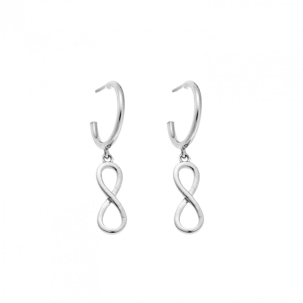 Σκουλαρίκια Κρίκοι Senza ασήμι 925, άπειρο - SSR2391SRKR