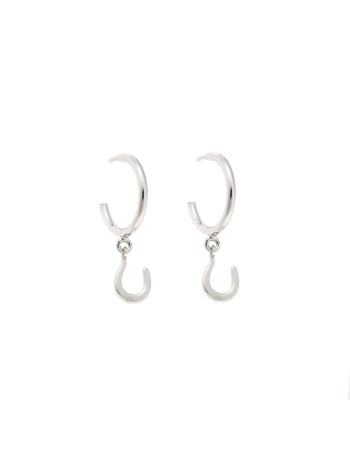 Σκουλαρίκια Κρίκοι Senza ασήμι 925, πέταλο - SSR2396SRKR