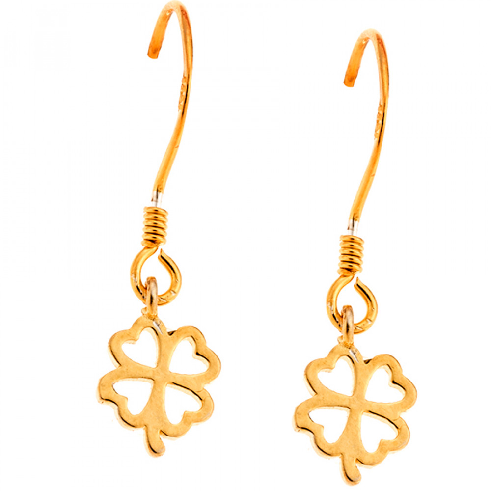 Σκουλαρίκια Senza Silver 925 Gold Plated - SSR2397GDSK