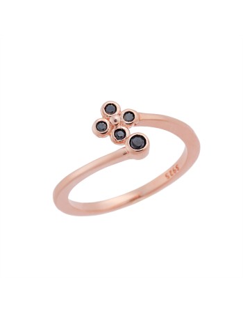 Δαχτυλίδι Chevalier Senza Silver 925 Rose Gold Plated - SSR2452RB