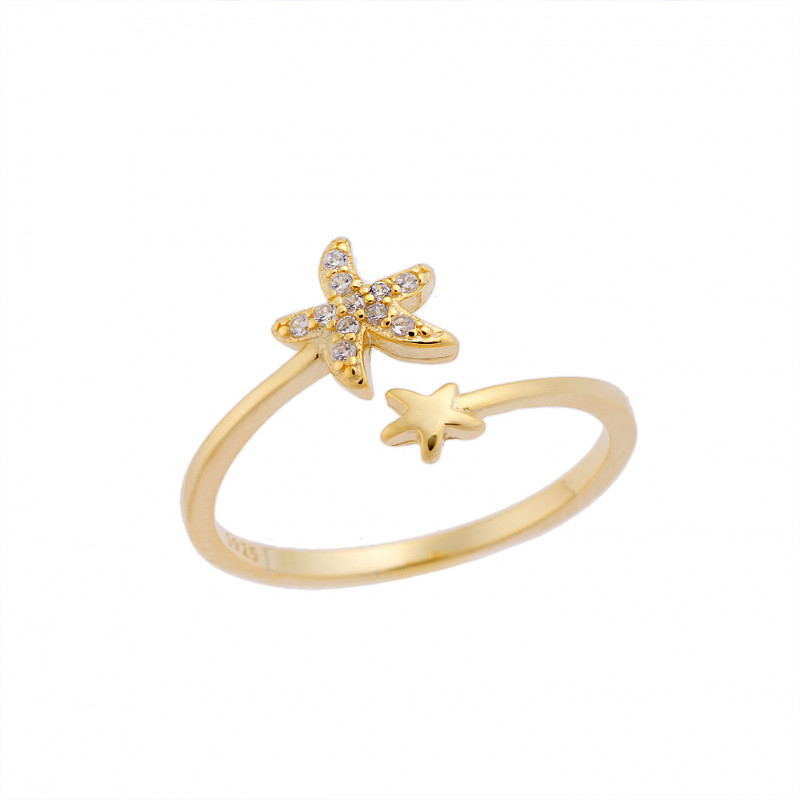 Δαχτυλίδι Chevalier Senza Silver 925 Gold Plated - SSR2454GD