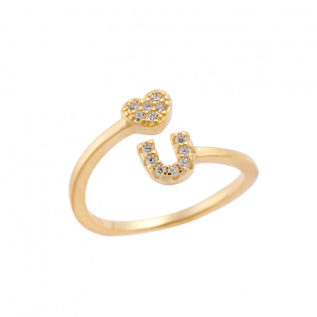 Δαχτυλίδι Chevalier Senza Silver 925 Gold Plated - SSR2456GD