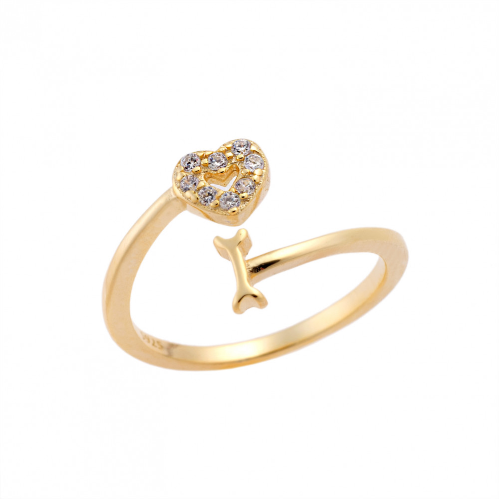 Δαχτυλίδι Chevalier Senza Silver 925 Gold Plated - SSR2466GD