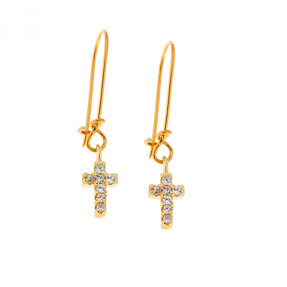 Σκουλαρίκια Senza Silver 925 Gold Plated - SSR2479GDSK