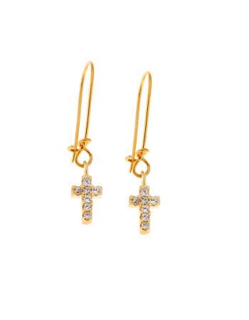 Σκουλαρίκια Senza Silver 925 Gold Plated - SSR2479GDSK