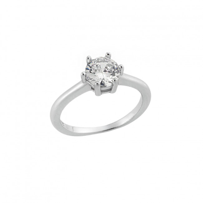 Δαχτυλίδι Γυναικείο Μονόπετρο Senza Silver 925 - SSR2502