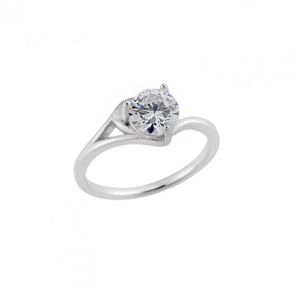 Δαχτυλίδι Γυναικείο Μονόπετρο Senza Silver 925 - SSR2512