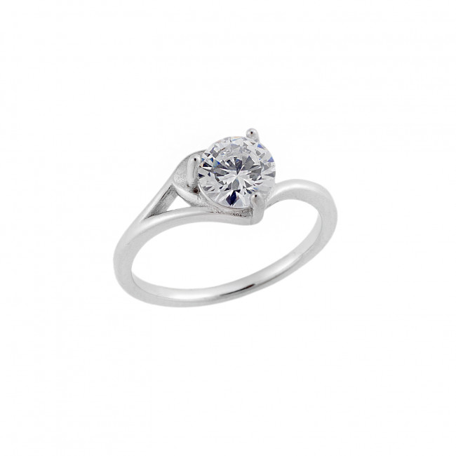 Δαχτυλίδι Γυναικείο Μονόπετρο Senza Silver 925 - SSR2512