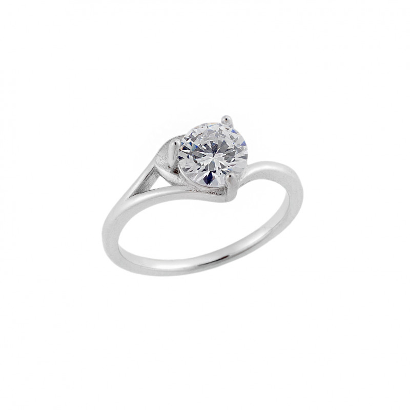 Δαχτυλίδι Γυναικείο Μονόπετρο Senza Silver 925 - SSR2512