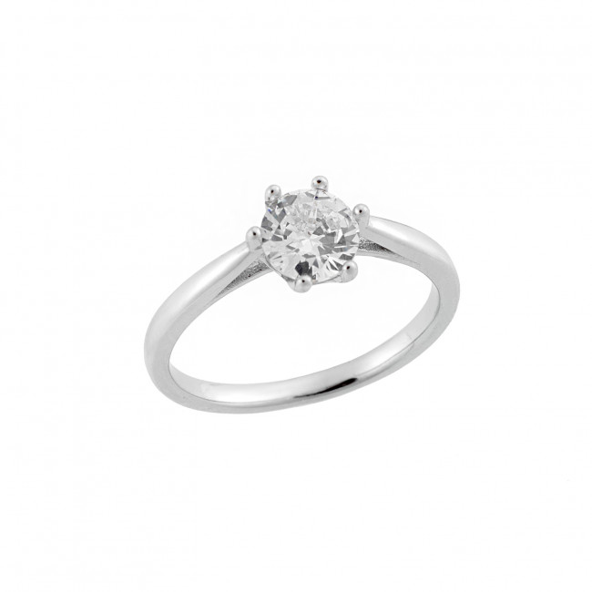 Δαχτυλίδι Γυναικείο Μονόπετρο Senza Silver 925 - SSR2514