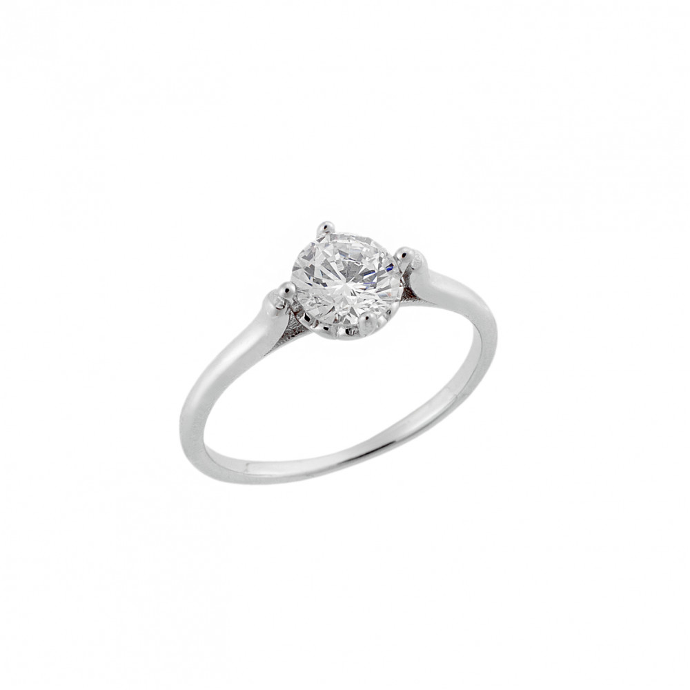 Δαχτυλίδι Γυναικείο Μονόπετρο Senza Silver 925 - SSR2515