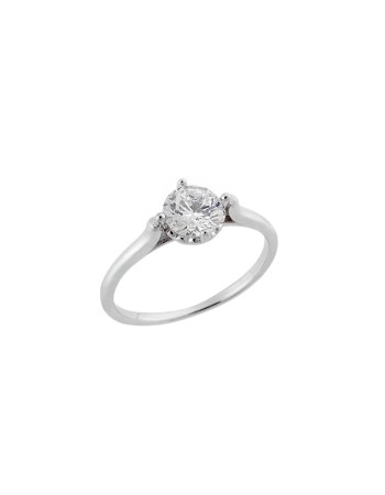 Δαχτυλίδι Γυναικείο Μονόπετρο Senza Silver 925 - SSR2515