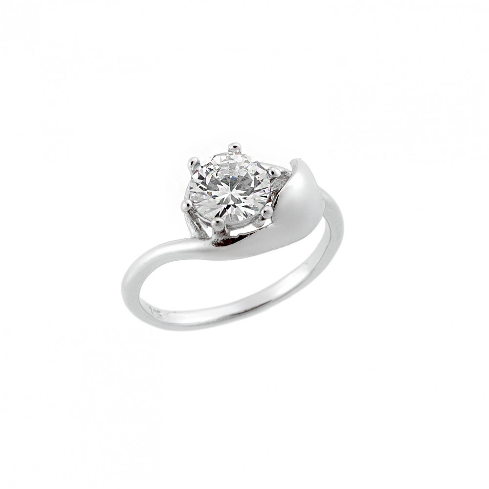 Δαχτυλίδι Γυναικείο Μονόπετρο Senza Silver 925 - SSR2524