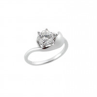 Δαχτυλίδι Γυναικείο Μονόπετρο Senza Silver 925 - SSR2524