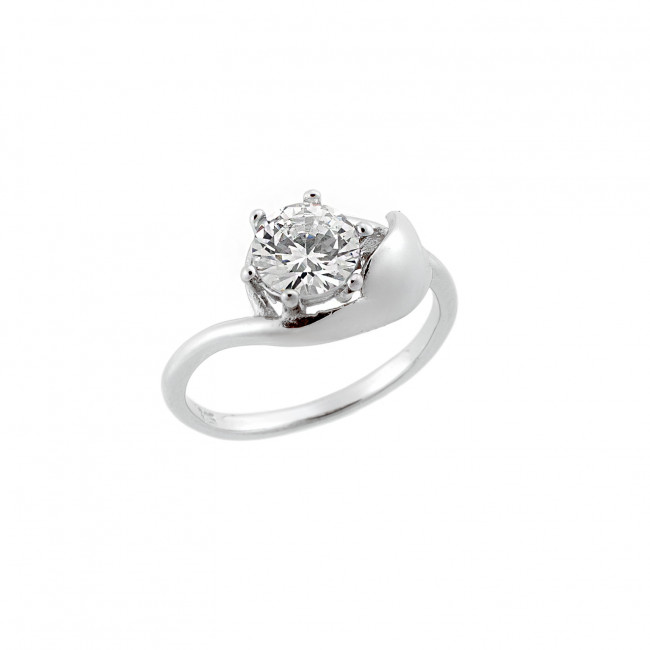 Δαχτυλίδι Γυναικείο Μονόπετρο Senza Silver 925 - SSR2524