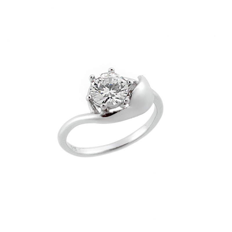 Δαχτυλίδι Γυναικείο Μονόπετρο Senza Silver 925 - SSR2524