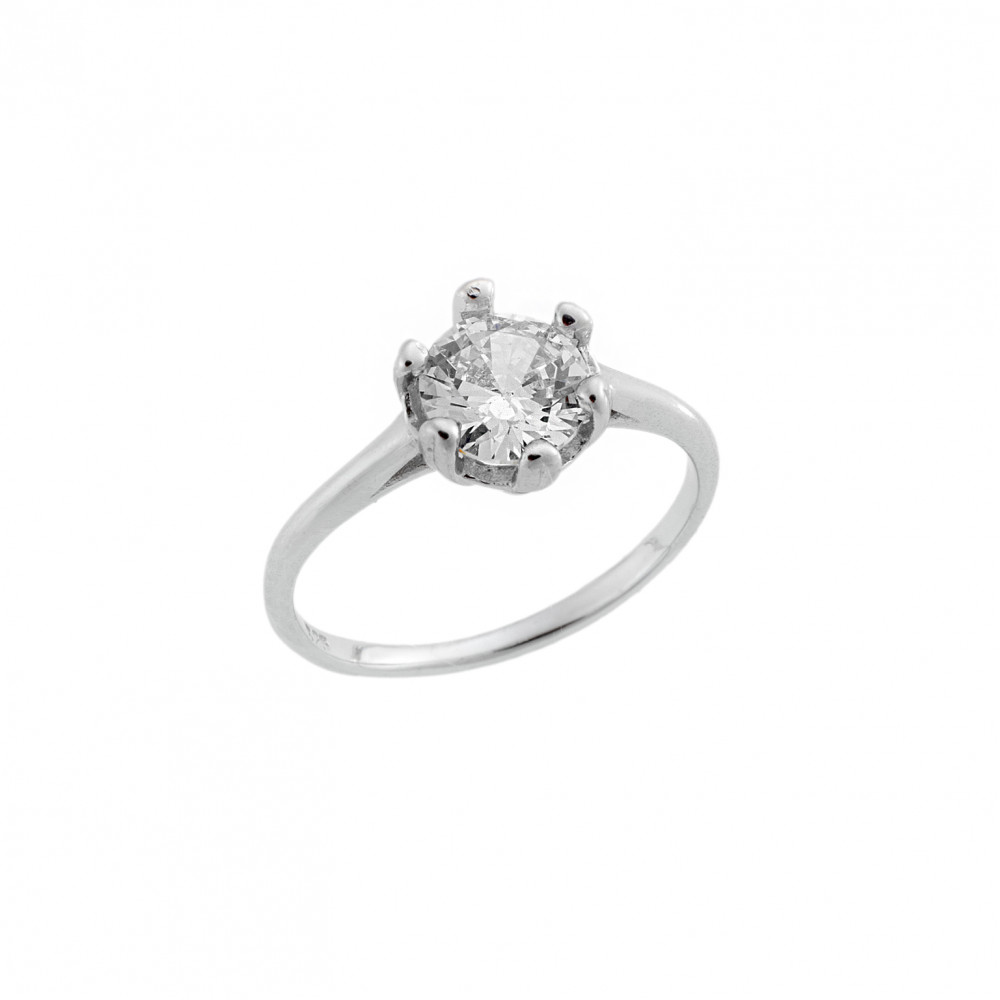 Δαχτυλίδι Γυναικείο Μονόπετρο Senza Silver 925 - SSR2528