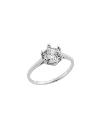 Δαχτυλίδι Γυναικείο Μονόπετρο Senza Silver 925 - SSR2528