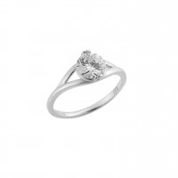 Δαχτυλίδι Γυναικείο Μονόπετρο Senza Silver 925 - SSR2536