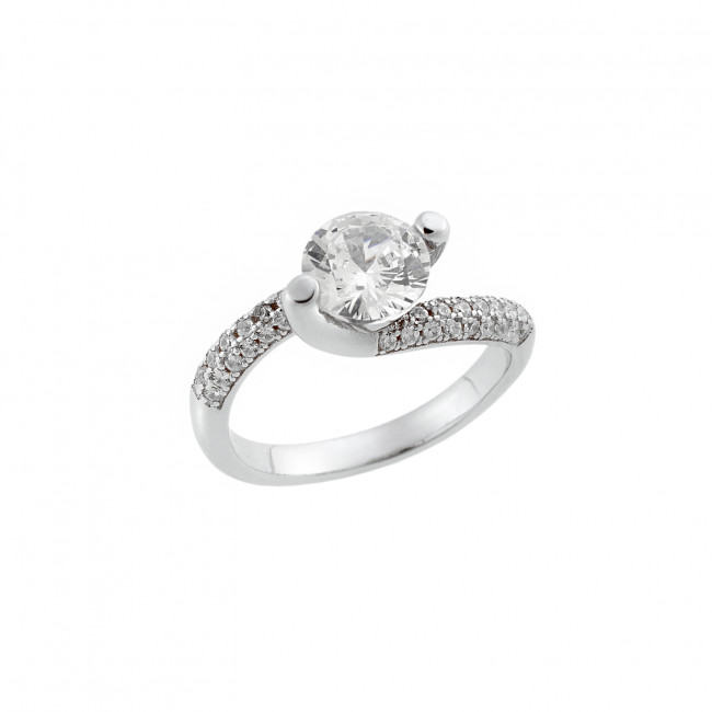 Δαχτυλίδι Γυναικείο Μονόπετρο Senza Silver 925 - SSR2551