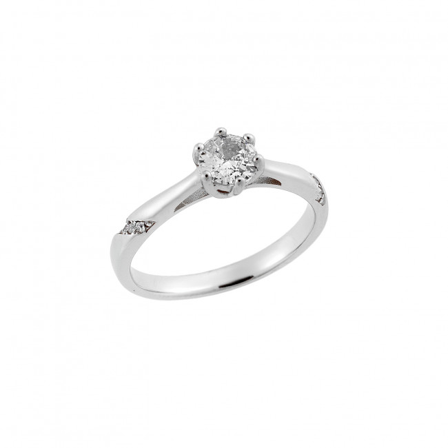 Δαχτυλίδι Γυναικείο Μονόπετρο Senza Silver 925 - SSR2559