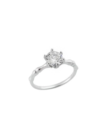 Δαχτυλίδι Γυναικείο Μονόπετρο Senza Silver 925 - SSR2597SR