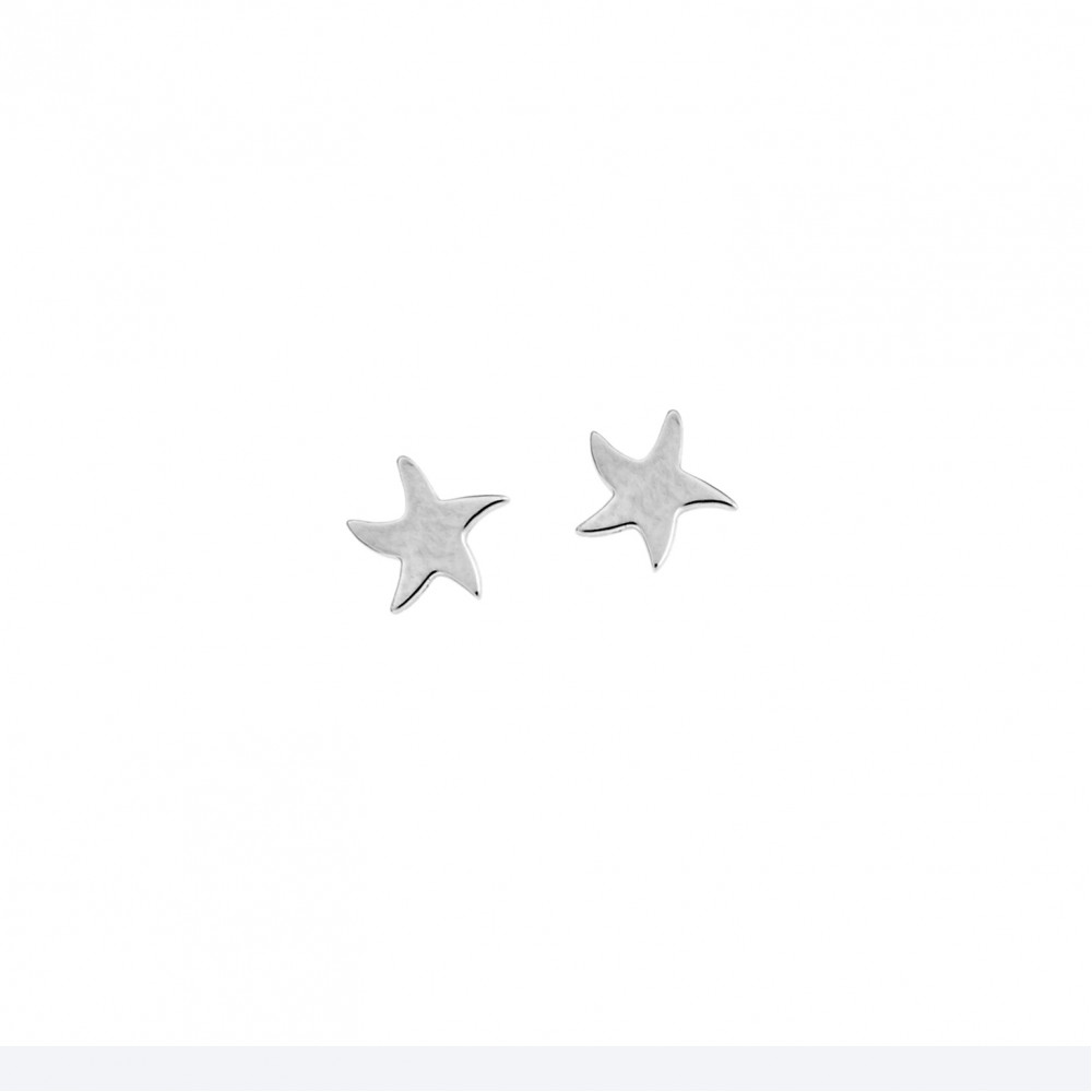 Σκουλαρίκια Γυναικεία SENZA ασήμι 925, με σχέδιο αστερία - SSR2695SR