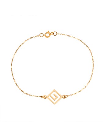 Βραχιόλι Senza Silver 925 Gold Plated, μαίανδρος - SSR2783GD