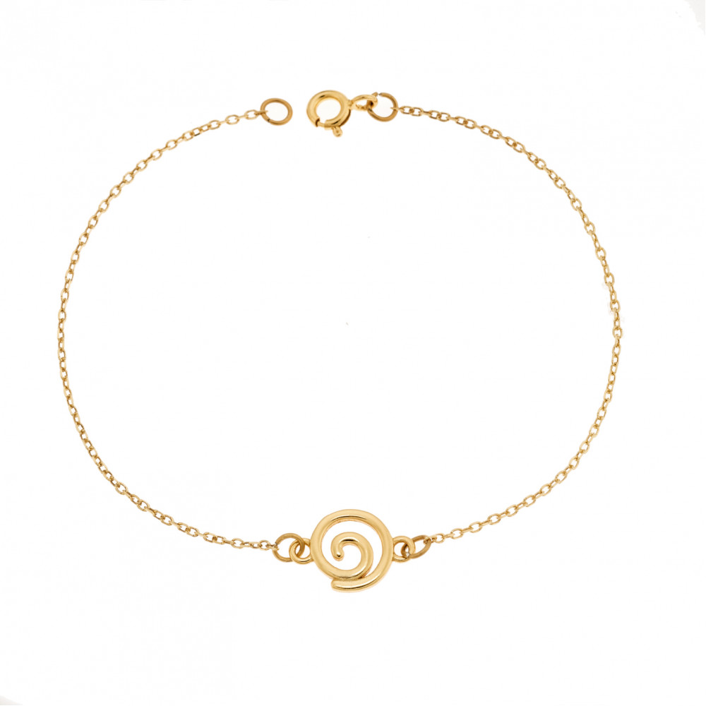 Βραχιόλι Senza Silver 925 Gold Plated, καράβολας - SSR2784GD