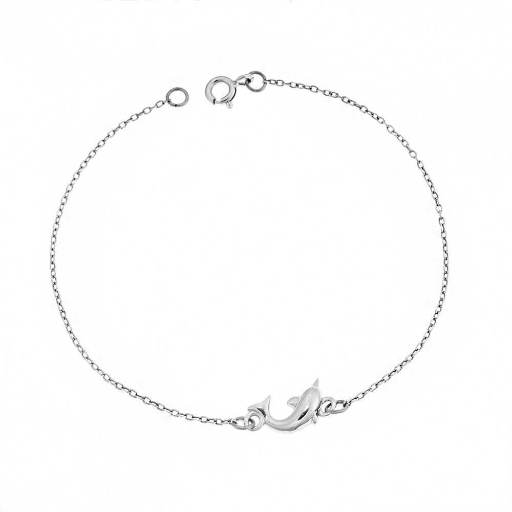 Βραχιόλι Senza Silver 925, δελφίνι - SSR2786SR