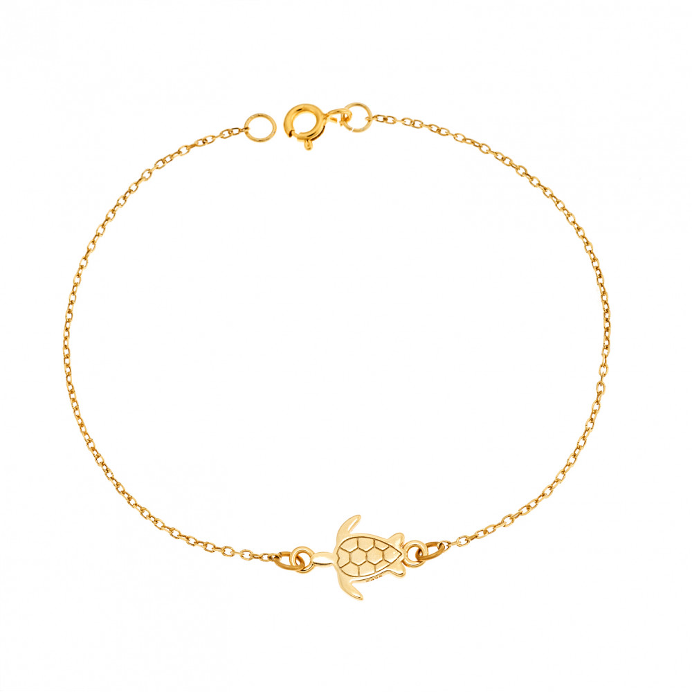 Βραχιόλι Senza Silver 925 Gold Plated, χελώνα - SSR2787GD