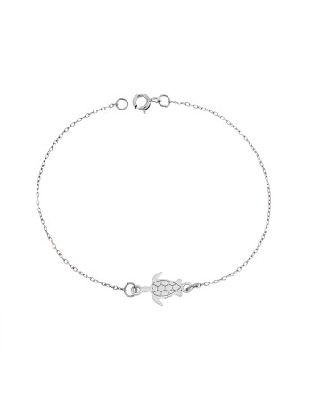 Βραχιόλι Senza Silver 925, χελώνα - SSR2787SR