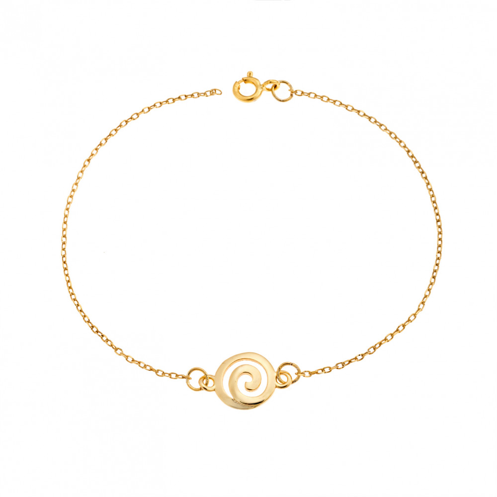 Βραχιόλι Senza Silver 925 Gold Plated, καράβολας - SSR2788GD