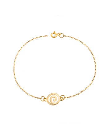 Βραχιόλι Senza Silver 925 Gold Plated, καράβολας - SSR2788GD