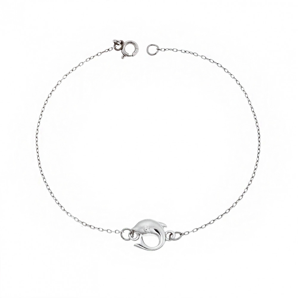 Βραχιόλι Senza Silver 925, δελφίνι - SSR2789SR