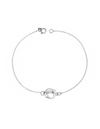 Βραχιόλι Senza Silver 925, δελφίνι - SSR2789SR